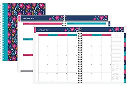 Office Depot Brand Happy Dahlias Weekly/Monthly Planner, 8
